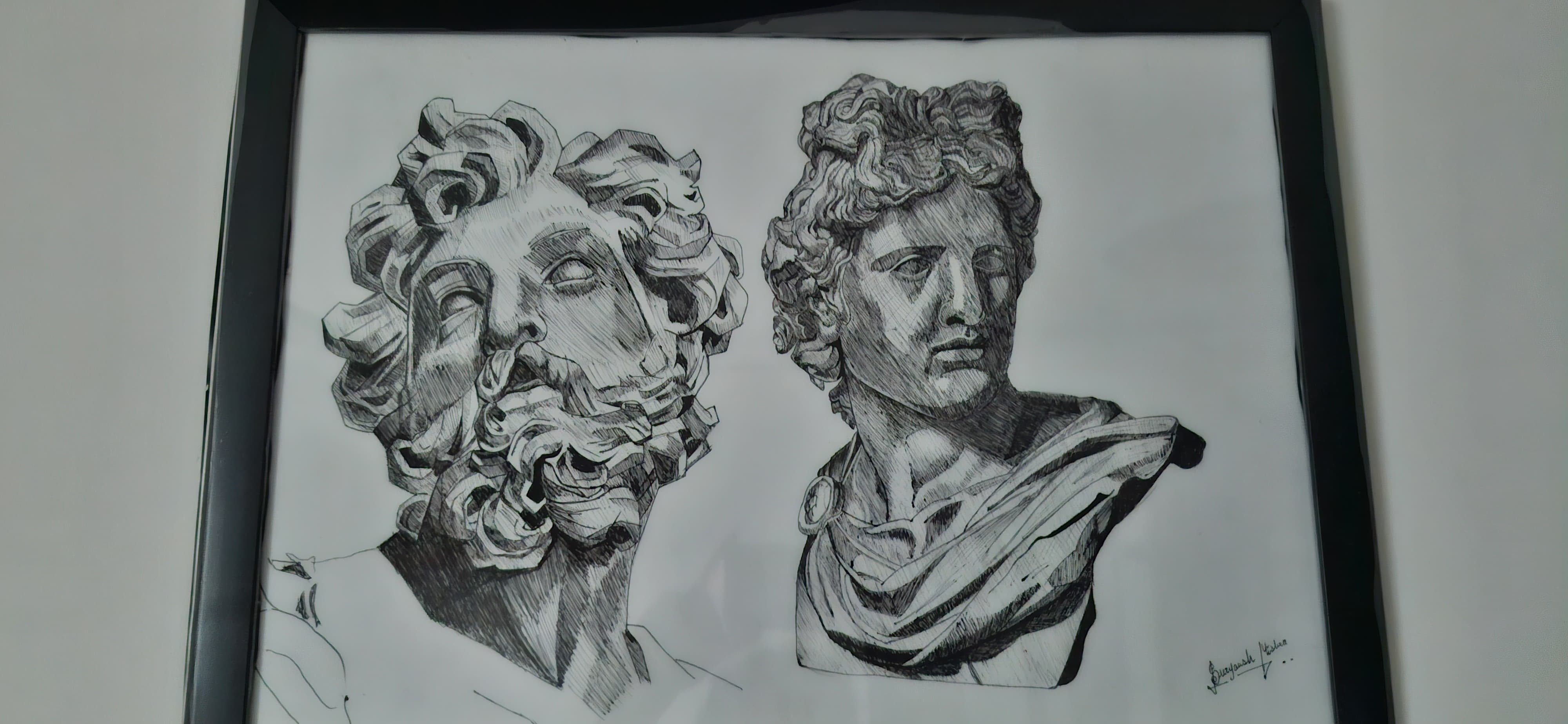 Hyper-Realistic Portraits, a ballpoint pen portrait by Suryansh Mishra